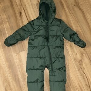 Old Navy Forest Green Baby Snowsuit